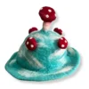 Blue Felted Mushroom Hat - Lost in a Sky Blue