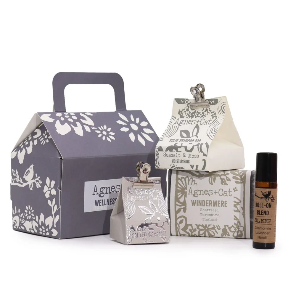 agnes and cat windemere soap lip balm and roll on set
