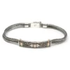 bG9jYWw6Ly9tZWRpYS85Ry9KRC82MFIzMEMxRzZNVEtKRDlHLzUyMzU5NTc5LmpwZWc.webp Silver and Gold Bracelet - Unisex Twin Chain
