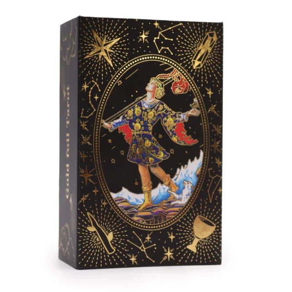 bG9jYWw6Ly9tZWRpYS85SC80RS82MFIzMEMxSDc0UjM0RTlILzE5MWI4YTRiLmpwZWc.webp Gold Foil Tarot - Let the Magic Begin - Gift Box