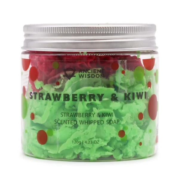 Strawberry and Kiwi Whipped Soap 120g