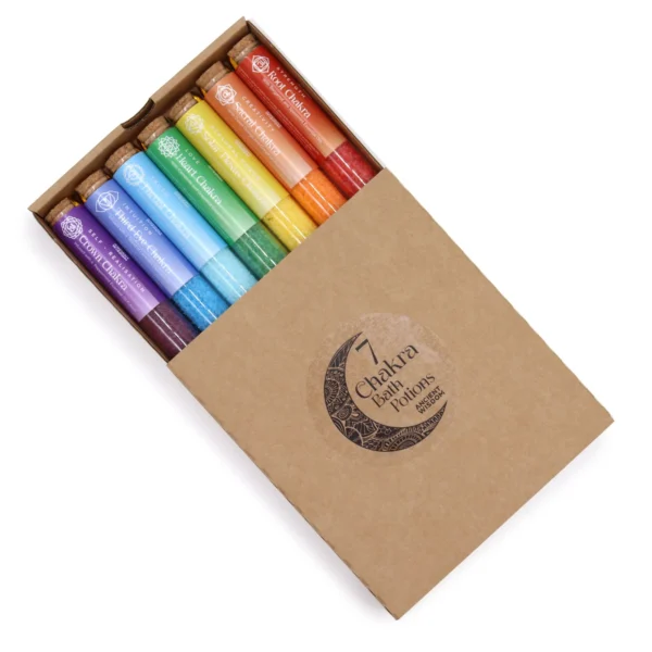 bG9jYWw6Ly9tZWRpYS85SC9FRC82MFIzMEMxRzZXUzNFRDlILzE1MzNiNzI2LmpwZWc.webp Chakra Bath Salt - Gift Pack of 7