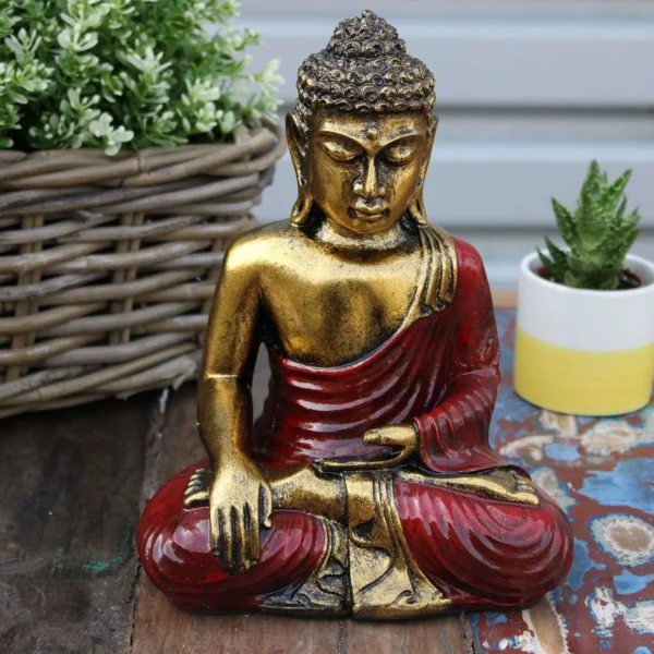 Red and Gold Buddha - Large