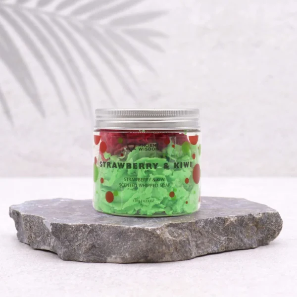 Strawberry and Kiwi Whipped Soap 120g