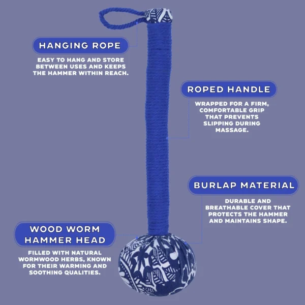 Massage Gifts for relaxation - Blue Massage Hammer