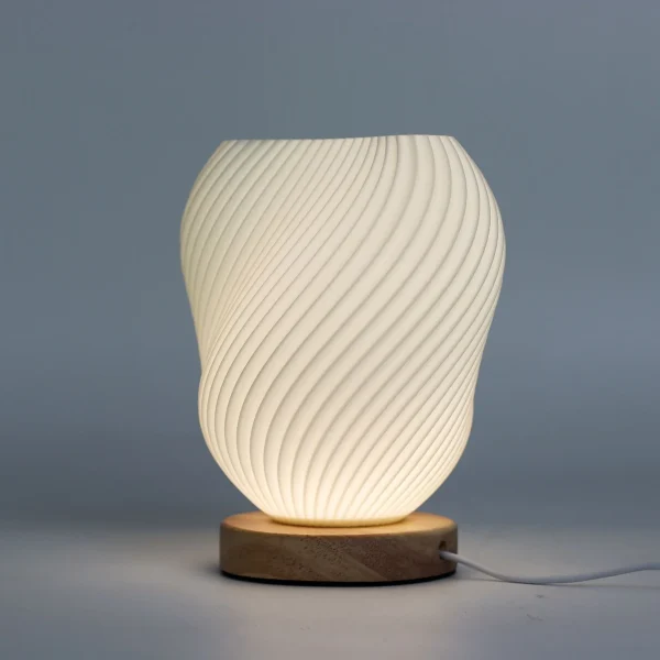 New Wave Lamp - USB - 3 settings - Shell Twisted