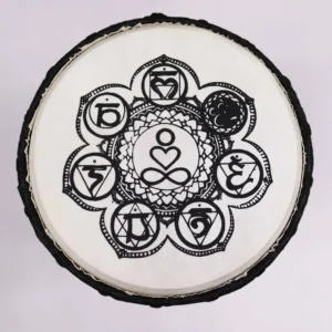 Chakra Wide Top Djembe Drum - 17cm