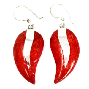 925 Silver and resin earrings Mango