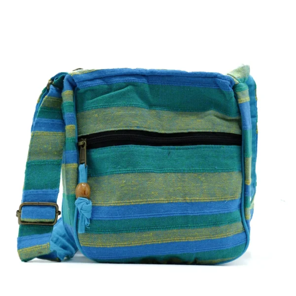bG9jYWw6Ly9tZWRpYS85Ti84RS82MFIzMEMxRzZXUzM4RTlOLzYzZTlhNWVmLmpwZWc.webp Large Nepal Sling Bag (Adjustable Strap) - Spring Meadows Green and Blue