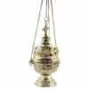 Hanging Brass Thurible & Quad-Scent Ritual Incense Bundle Pack