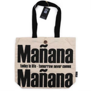 bG9jYWw6Ly9tZWRpYS85Ti9FRC82MFIzMEMxSDc0VzNFRDlOLzk2OTMyMjg1LmpwZWc.webp Iconic Classic Tote Bag - Mañana Mañana - Natural 10oz