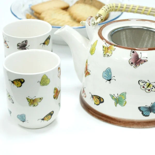 bG9jYWw6Ly9tZWRpYS85Ti9HQy82MFIzMEMxRzZNVDNHQzlOLzI2ZmJhNmZjLmpwZWc.webp Herbal Teapot Set - Butterflies