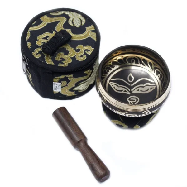 bG9jYWw6Ly9tZWRpYS85UC82RC82MFIzMEMxRzZNVDM2RDlQLzFkMWFiMTUzLmpwZWc.webp Mini Singing Bowl Gift Set - Black