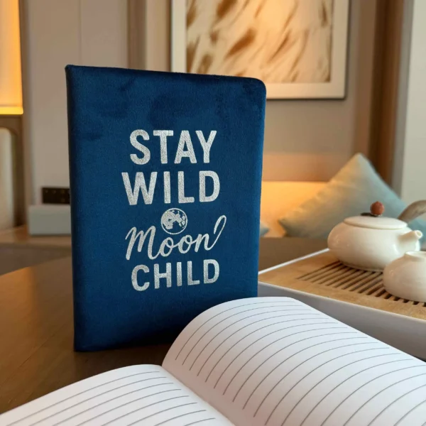 Dark Blue Velvet Notebook