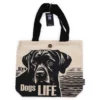 bG9jYWw6Ly9tZWRpYS85UC9FRC82MFIzMEMxSDc0VzNFRDlQLzRjMjg4MWQwLmpwZWc.webp Iconic Classic Tote Bag - It's a Dogs Life - White 10oz