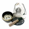 bG9jYWw6Ly9tZWRpYS85UC9KQy82MFIzMEMxRzZXUjNKQzlQLzY3OWRhMmI1LmpwZWc.webp Hand Beaten and Engraved Singing Bowl Gift Set - 14cm - Teachings Buddha