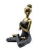bG9jYWw6Ly9tZWRpYS85US82RC82MFIzMEMxRzZNV0s2RDlRLzc2MDYyNTNjLmpwZWc.webp Nordic Style yoga lady figure bronze and black 24cm