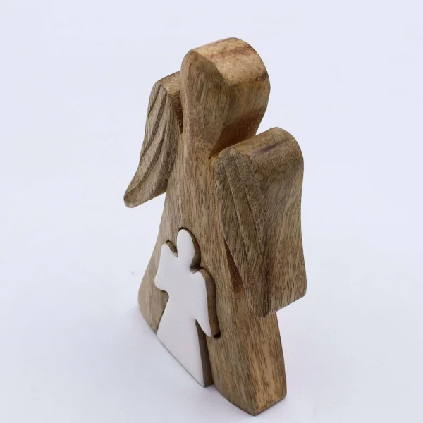 bG9jYWw6Ly9tZWRpYS85US9HQy82MFIzMEMxSjY0UjNHQzlRLzBjZTM2NDBjLmpwZw.webp Mango Wood Small Angel in Angel - White Enamel