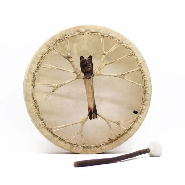 Spirit of the Bear - Shaman Drum and Stick- Tunable - 40cm