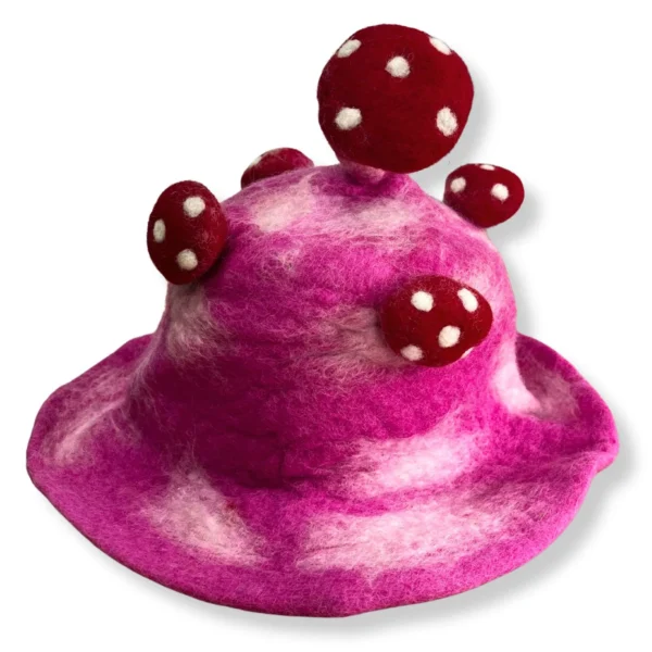 Pink Mushroom Hat