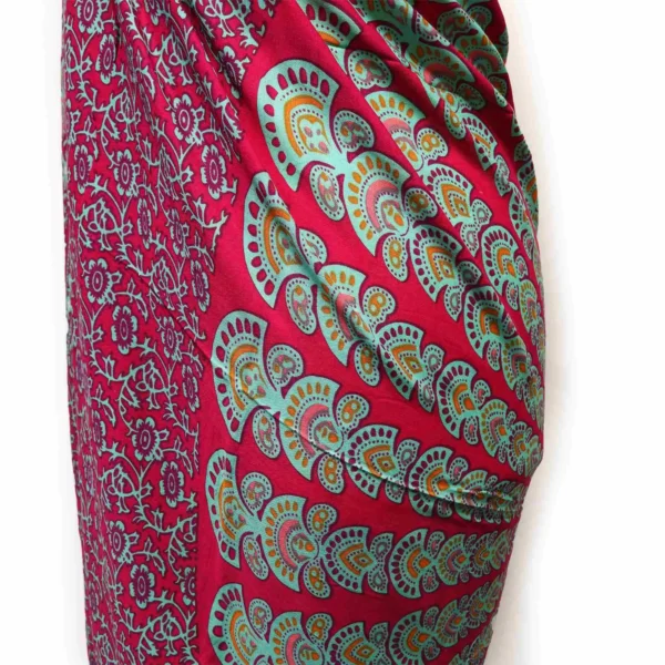 Teal Purple Mandala Sarong