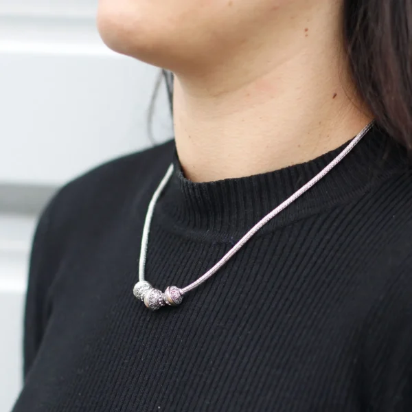 Silver and Gold Necklace -Tribal