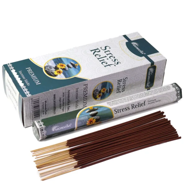 Aromatika Charcoal Free Hex Incense Sticks  - Stress Relief