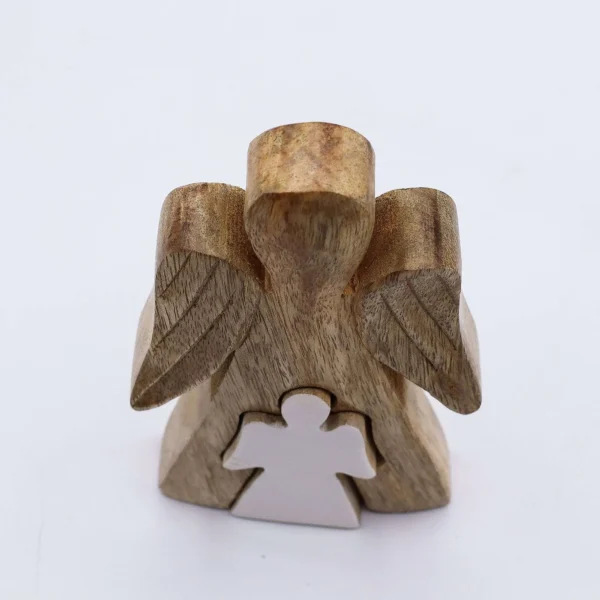 bG9jYWw6Ly9tZWRpYS85Uy9HQy82MFIzMEMxSjY0UjNHQzlTLzlmYmRlYmU4LmpwZw.webp Mango Wood Small Angel in Angel - White Enamel