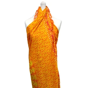 Lime Orange Mandala Sarong design