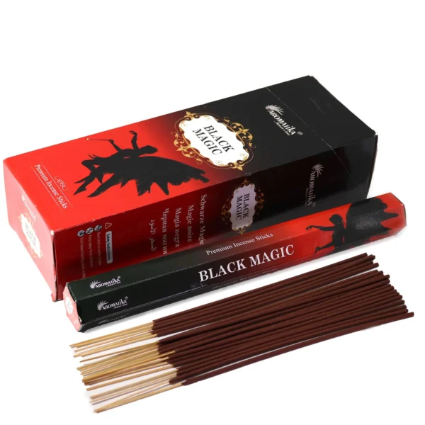 bG9jYWw6Ly9tZWRpYS8xRy9BQy82MFIzMEMxSDc0VktBQzFHLzUzMmI0Y2MzLmpwZWc.webp Aromatika Charcoal Free Hex Incense Sticks - Black Magic