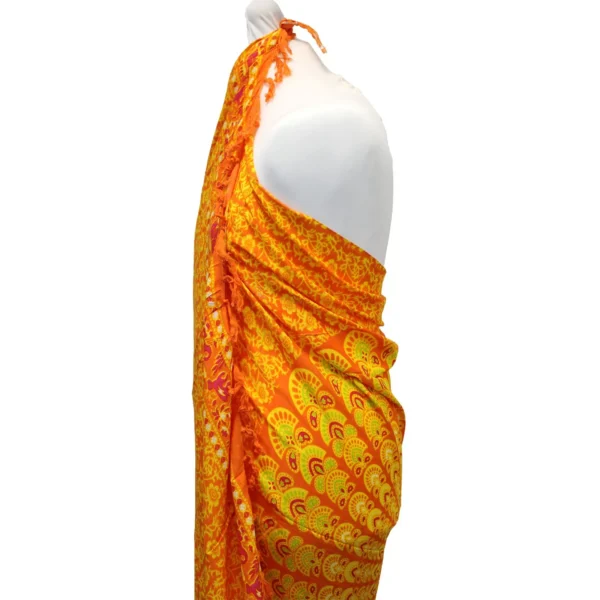 Lime Orange Sarong Mandala design Lime Orange Sarong Mandala design