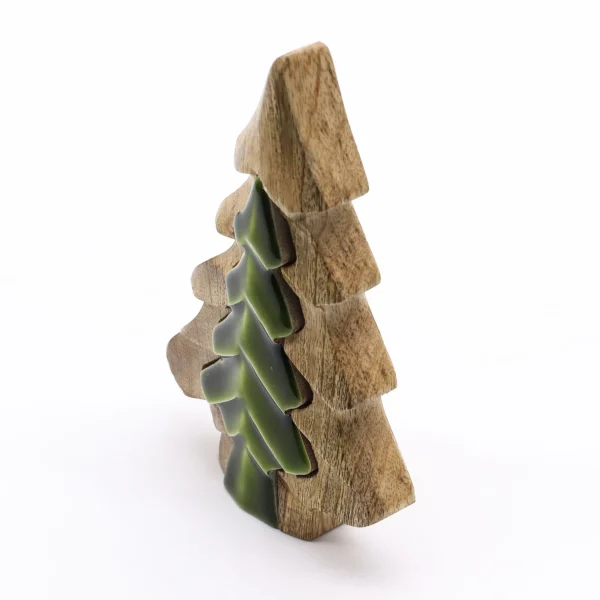 Lost in the Forrest - Small Tree in a Tree Wooden Decoration - 15x10cm