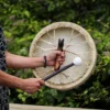 Spirit of the Wolf - Shaman Drum and Stick- Tunable - 40cm