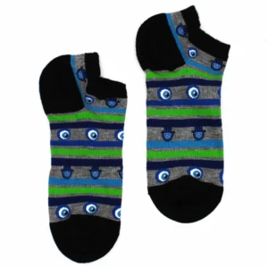 M/L Hop Hare Bamboo Socks Low (7.5-11.5) - Evil Eye and Hamsa