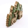 Lost in the Forrest -  Two Dear in the Forrest 3D Wooden Decoration - 18x23cm