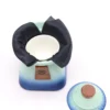 Temple Teapot Set and Three Cups - Blue Heaven