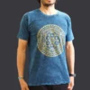bG9jYWw6Ly9tZWRpYS8xSi9BRC82MFIzMEMxSDc0VjNBRDFKLzEzNDQxOTZkLmpwZWc.webp Medium Stone Washed T-Shirt - Chakra - Blue