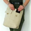 bG9jYWw6Ly9tZWRpYS8xSy82RC82MFIzMEMxRzZXUzM2RDFLLzFiZWQ1NTZhLmpwZWc.webp Natural Tones Two Pocket Bags - Natural - Large