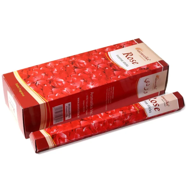 Aromatika Charcoal Free Hex Incense Sticks  - Rose