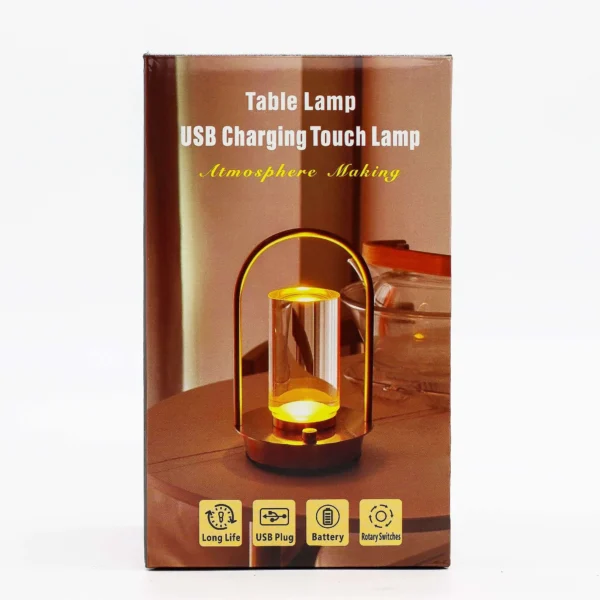bG9jYWw6Ly9tZWRpYS8xSy9BQy82MFIzMEMxSjYwV0tBQzFLLzAxM2U2ZWQ1LmpwZWc.webp Touch Lamp - Crystal Lantern- USB (C) - Rechargable (2000 Watt)