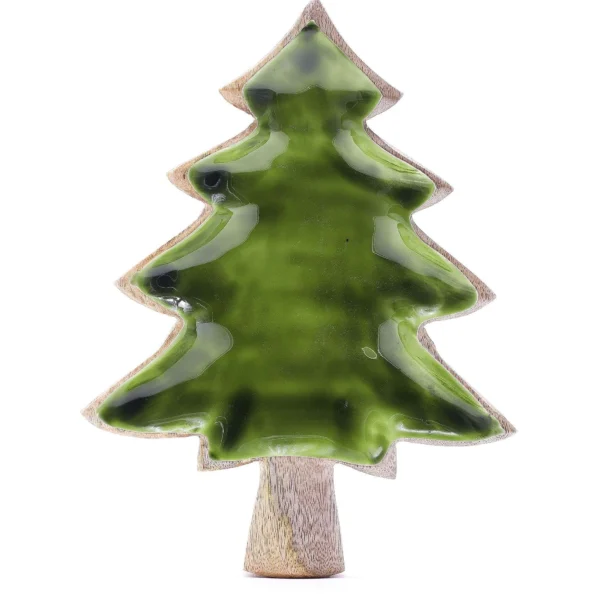 Beautiful Wood and glass Christmas tree