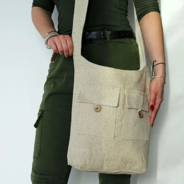 bG9jYWw6Ly9tZWRpYS8xTS82RC82MFIzMEMxRzZXUzM2RDFNL2VjYWY5ZTkzLmpwZWc.webp Natural Tones Two Pocket Bags - Natural - Large