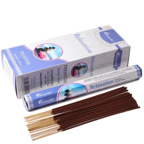 bG9jYWw6Ly9tZWRpYS8xTS84RS82MFIzMEMxSDc0Vks4RTFNLzNjNTUyNzRkLmpwZWc.webp Aromatika Charcoal Free Hex Incense Sticks - Relaxation