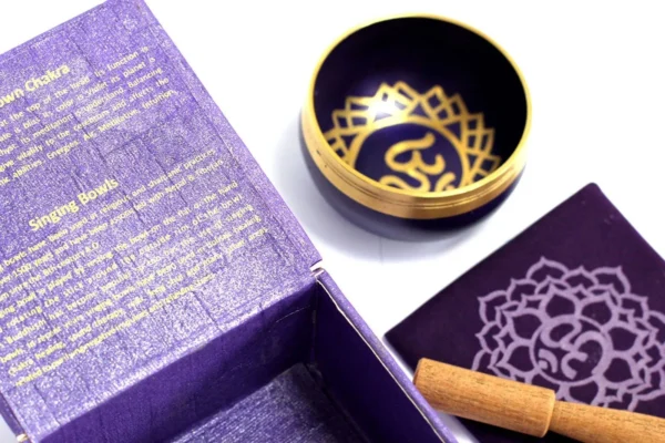 Chakra Singing Bowl - Crown Amethyst & Bliss