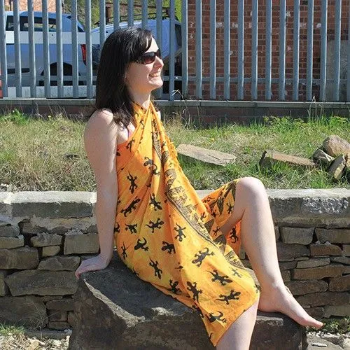 Lizard print sarong