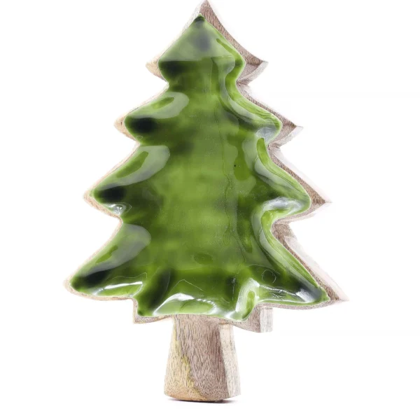 Beautiful Wood and glass Christmas tree