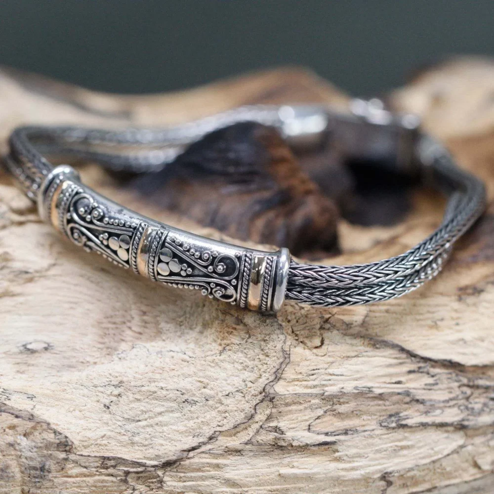 Gold and Silver Bracelet