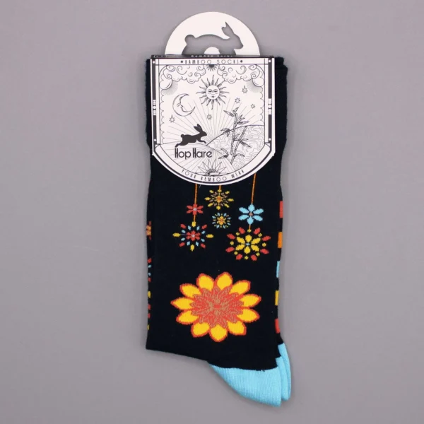 bG9jYWw6Ly9tZWRpYS8xTi9KRC82MFIzMEMxRzZSVjNKRDFOL2E4ZWM2NzIzLmpwZWc.webp Hop Hare Bamboo Socks S/M - Mandala Flowers