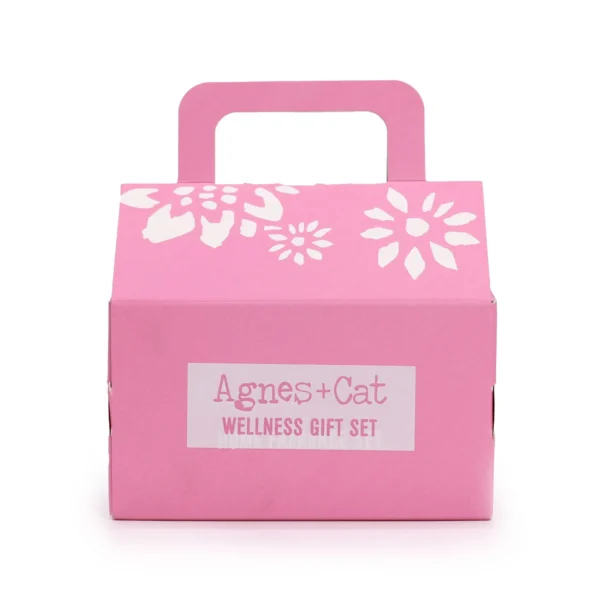 agnes and cat box pink