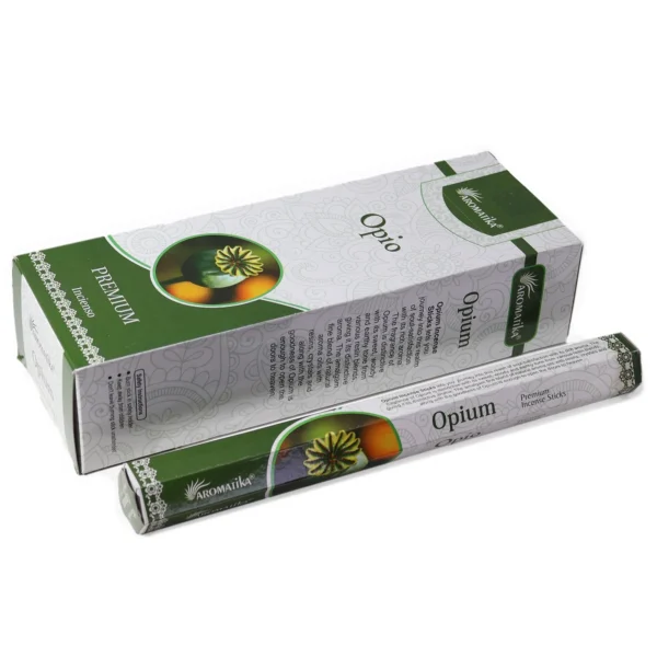 bG9jYWw6Ly9tZWRpYS8xUS84RS82MFIzMEMxSDc0Vks4RTFRL2EyNDQ4NDEyLmpwZWc.webp Aromatika Charcoal Free Hex Incense Sticks - Opium